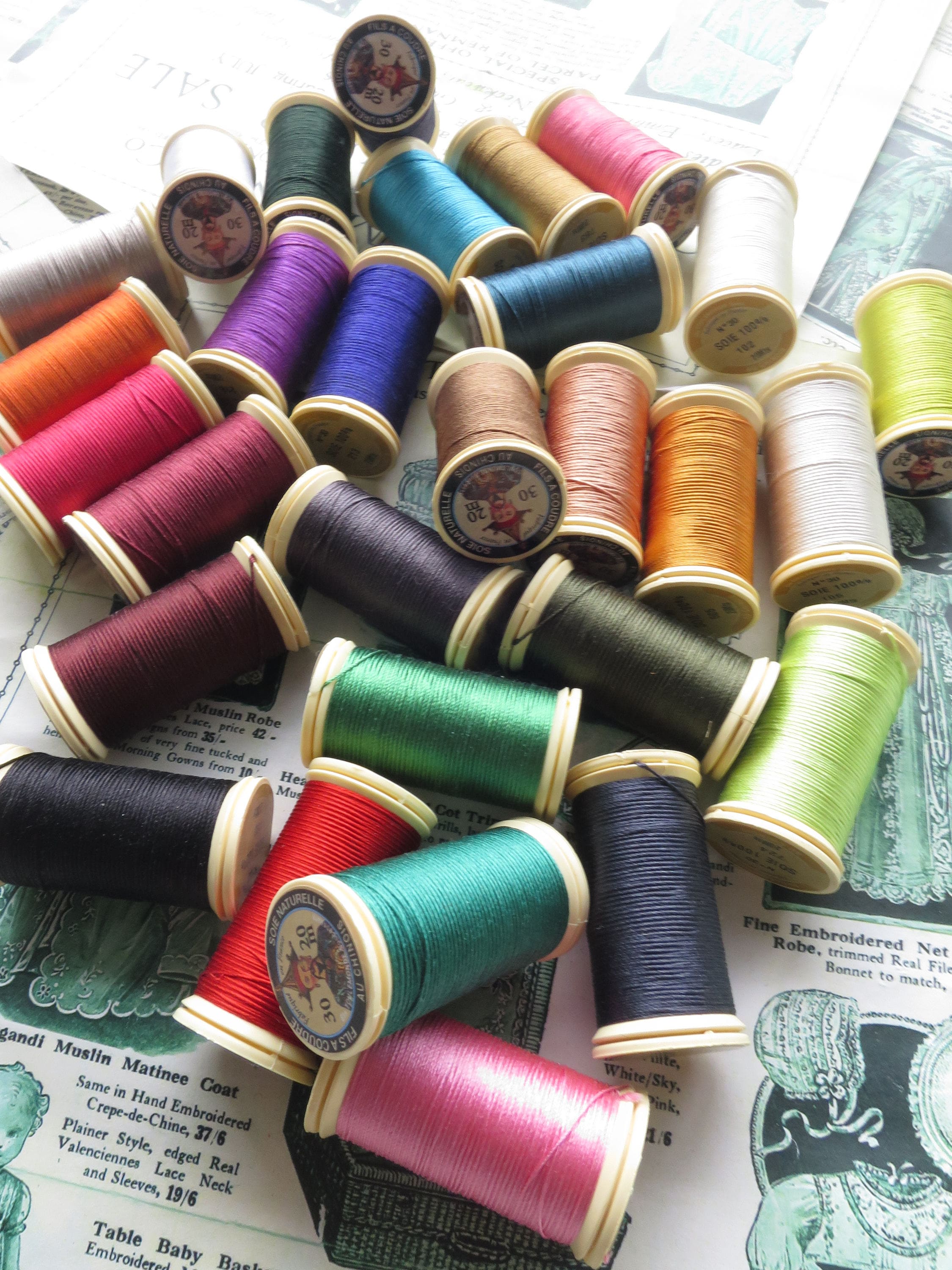 Sajou Fil au Chinois Pure Silk Perlé Embroidery/ Sewing Thread No.30- All Colours