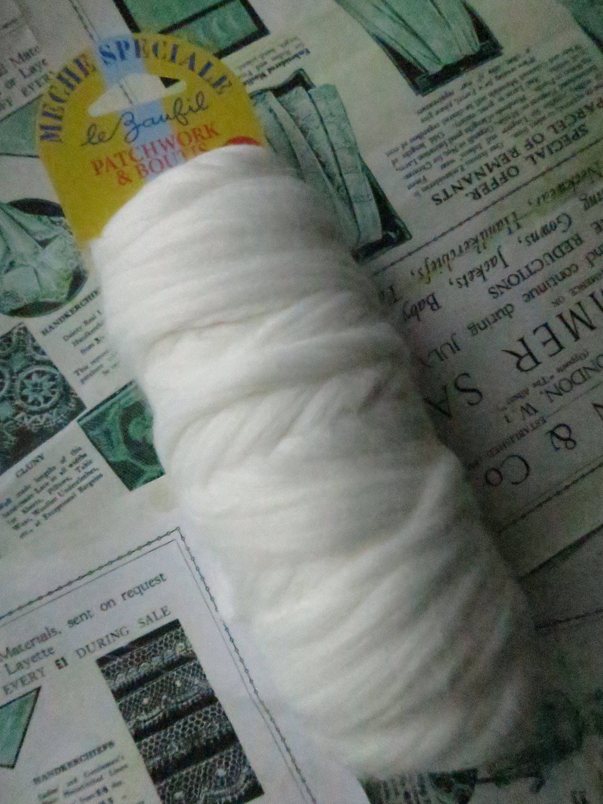 Sajou Le Baufil Off White Boutis & Patchwork Roving Stuffing Thread