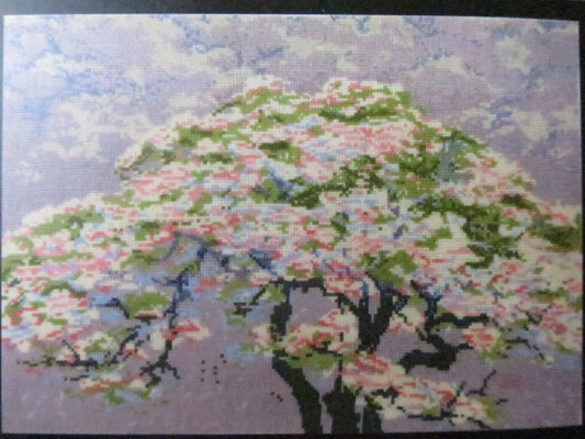 The British Museum 'A Tree in Blossom' William Giles- Cross Stitch Embroidery Kit