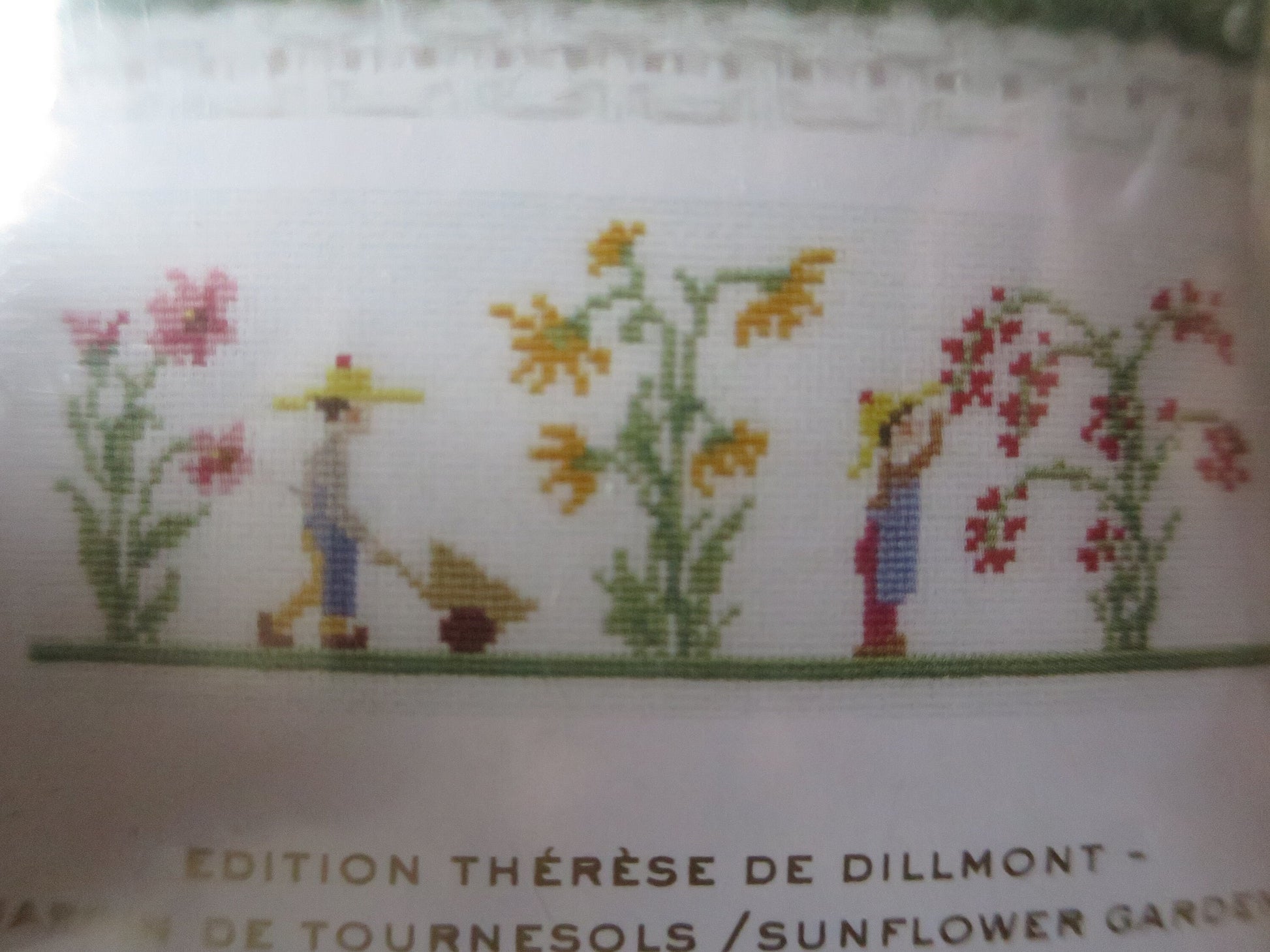 DMC Children's Sunflower Garden Bookmark Cross Stitch Embroidery Kit