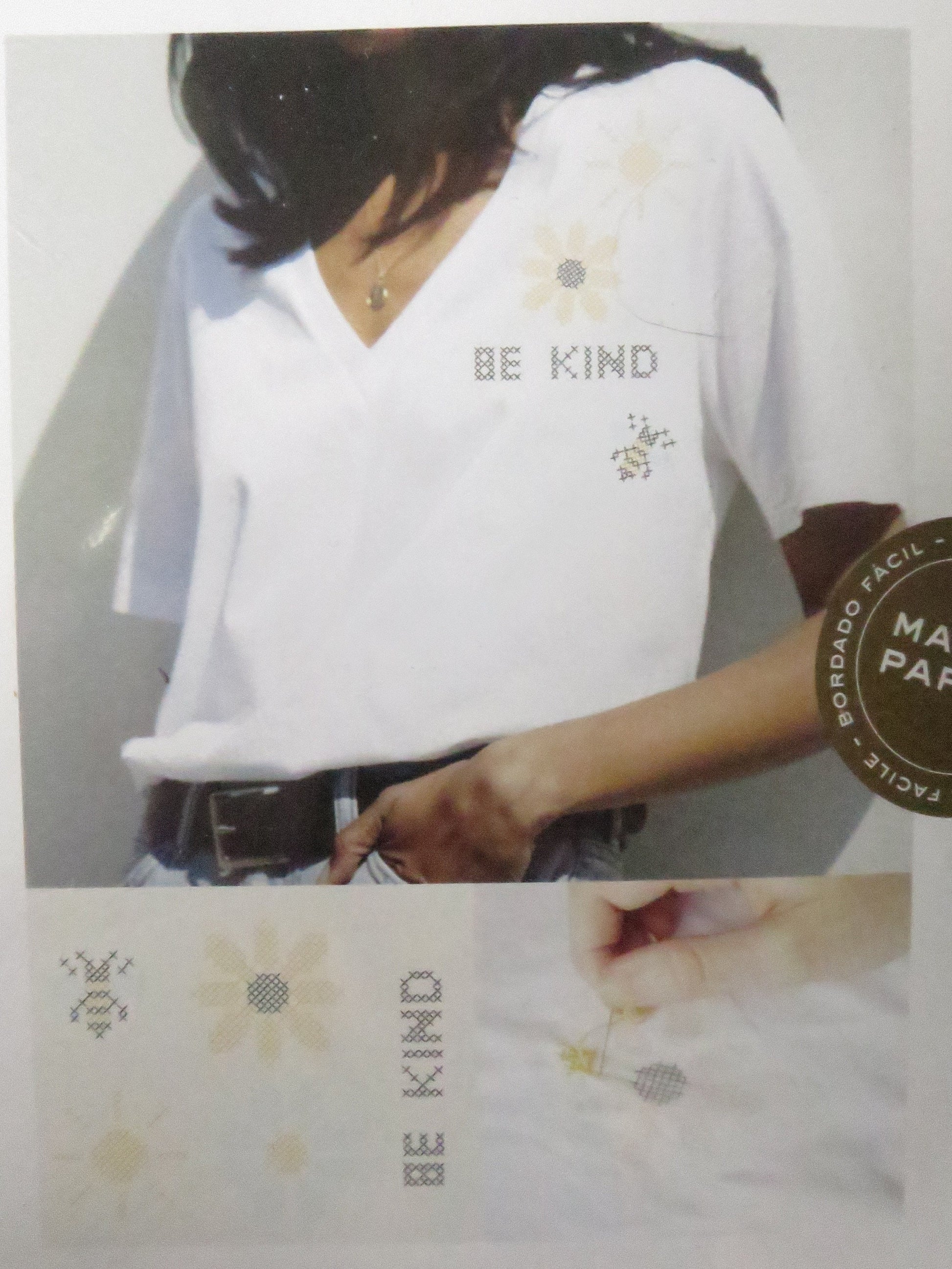 Be Kind Collection Magic Paper Cross Stitch Embroidery Kit DMC