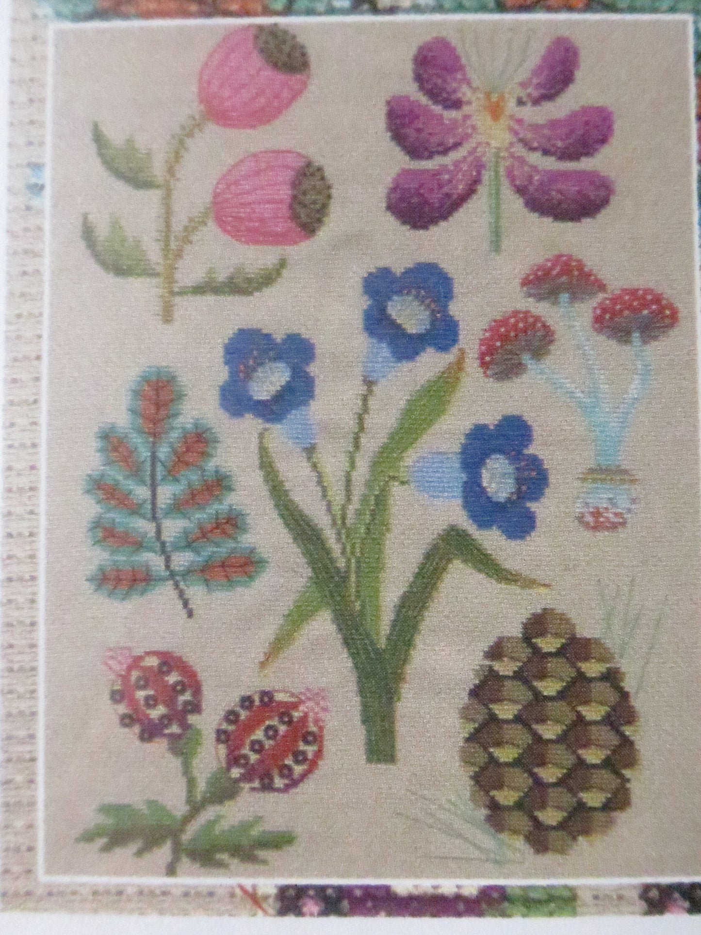 Botanical Forest Cross Stitch Embroidery Kit DMC