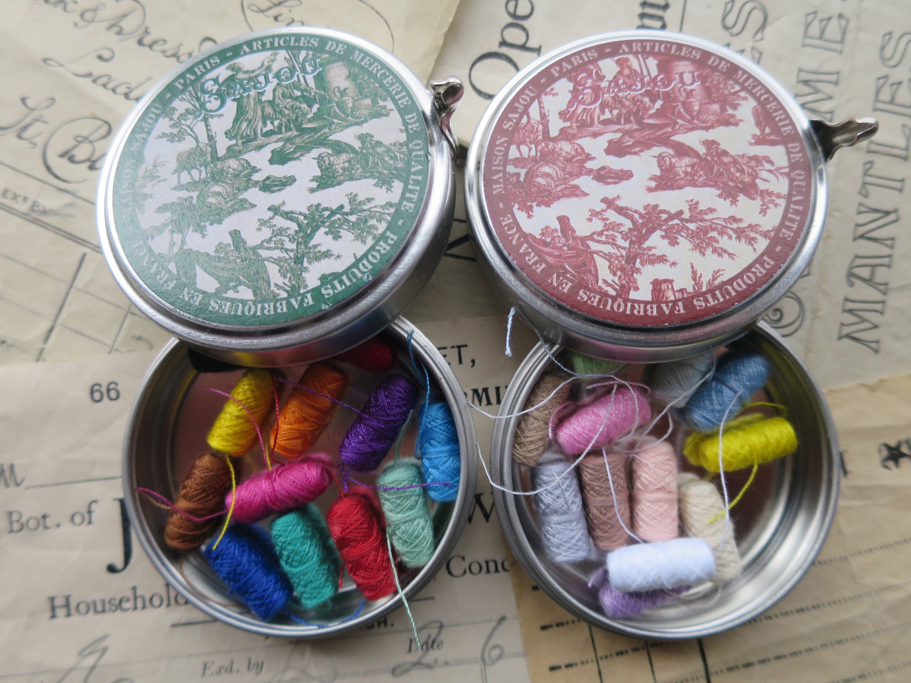 Sajou Tins of Mini Thread Cocoons