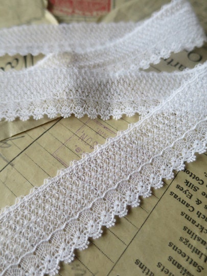 White English Nottingham Lace- Delicate Lace- 2.7cm