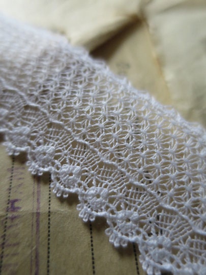 White English Nottingham Lace- Delicate Lace- 2.7cm