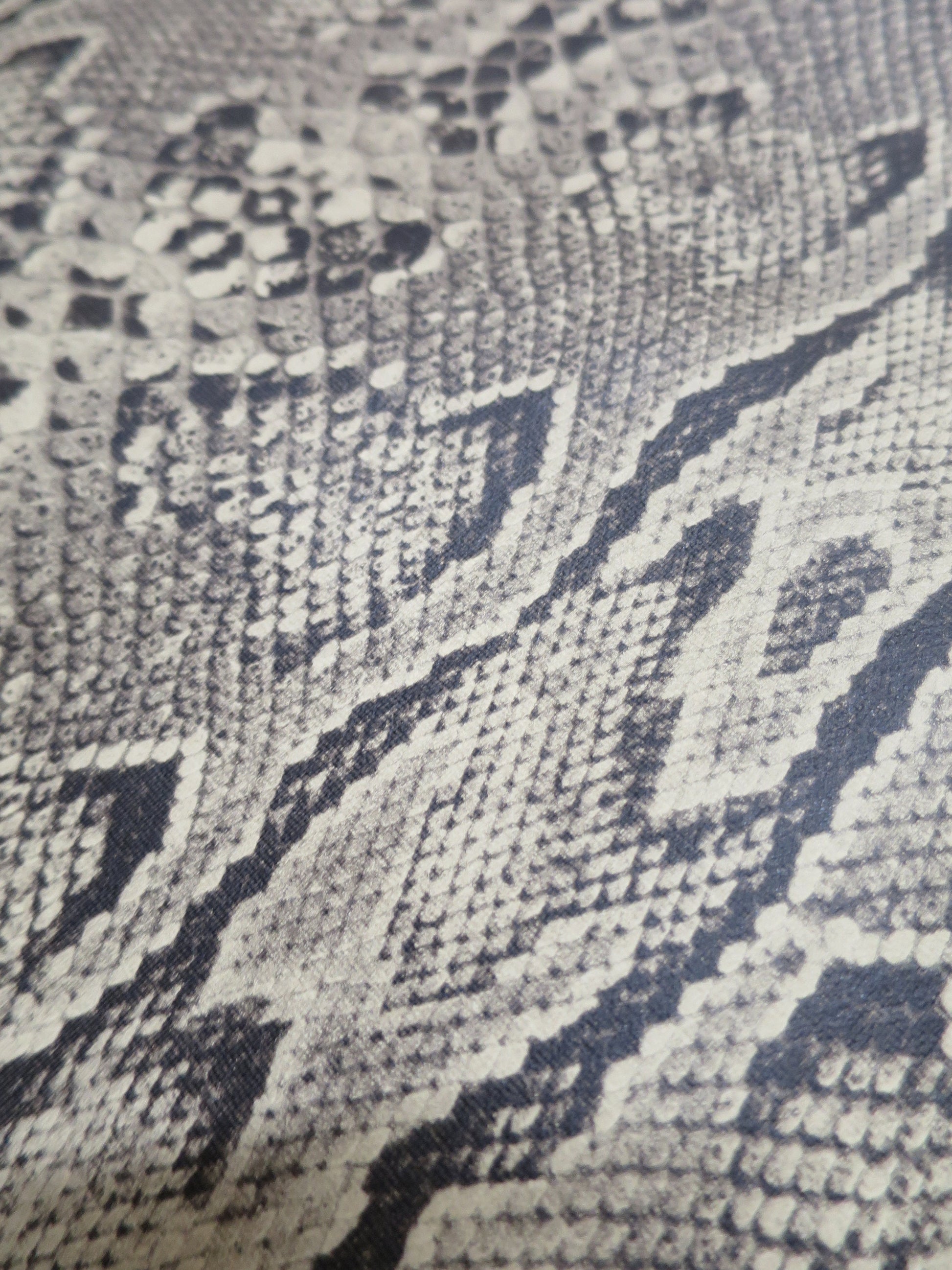 Faux Snakeskin leatherette Fabric- By the Meter