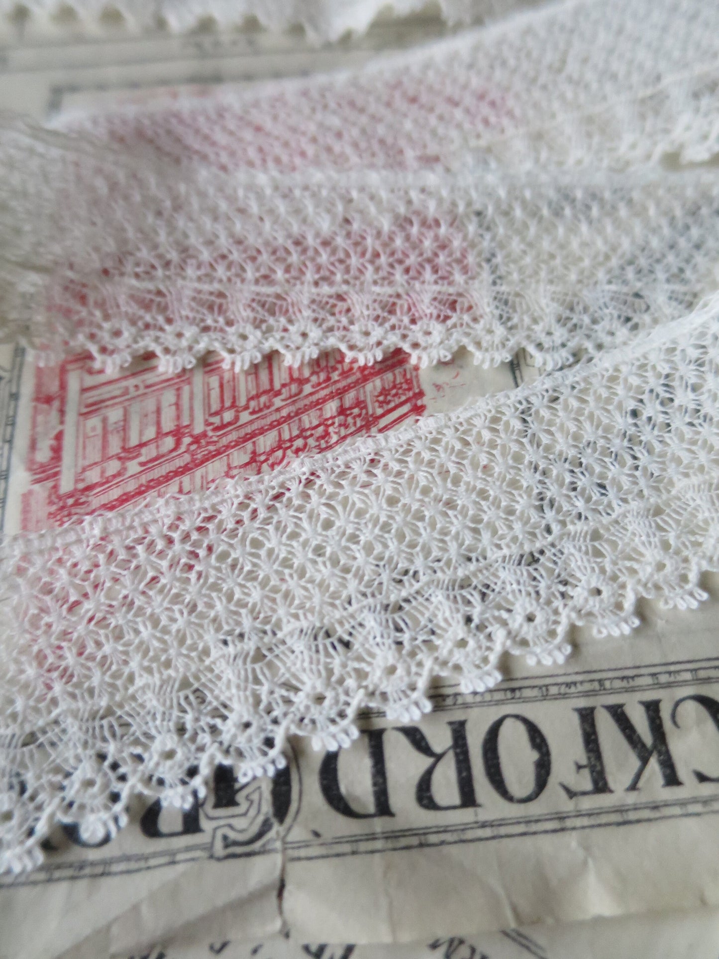 Ecru English Nottingham Lace- Delicate Lace- 2.7 cm