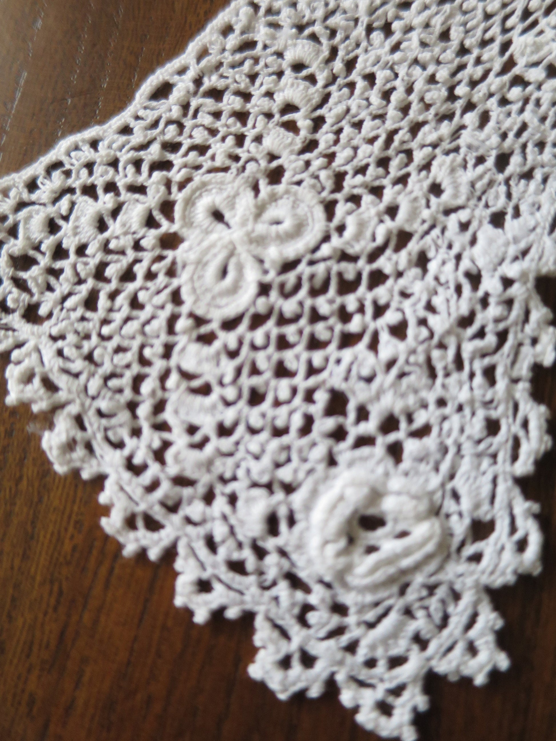 Antique Irish Crochet Lace Collar