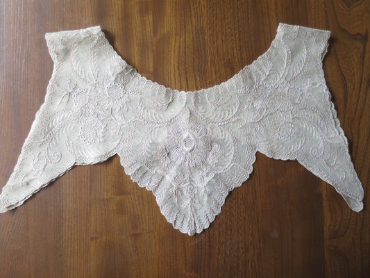 Antique Edwardian Schiffli Lace Dress Yoke