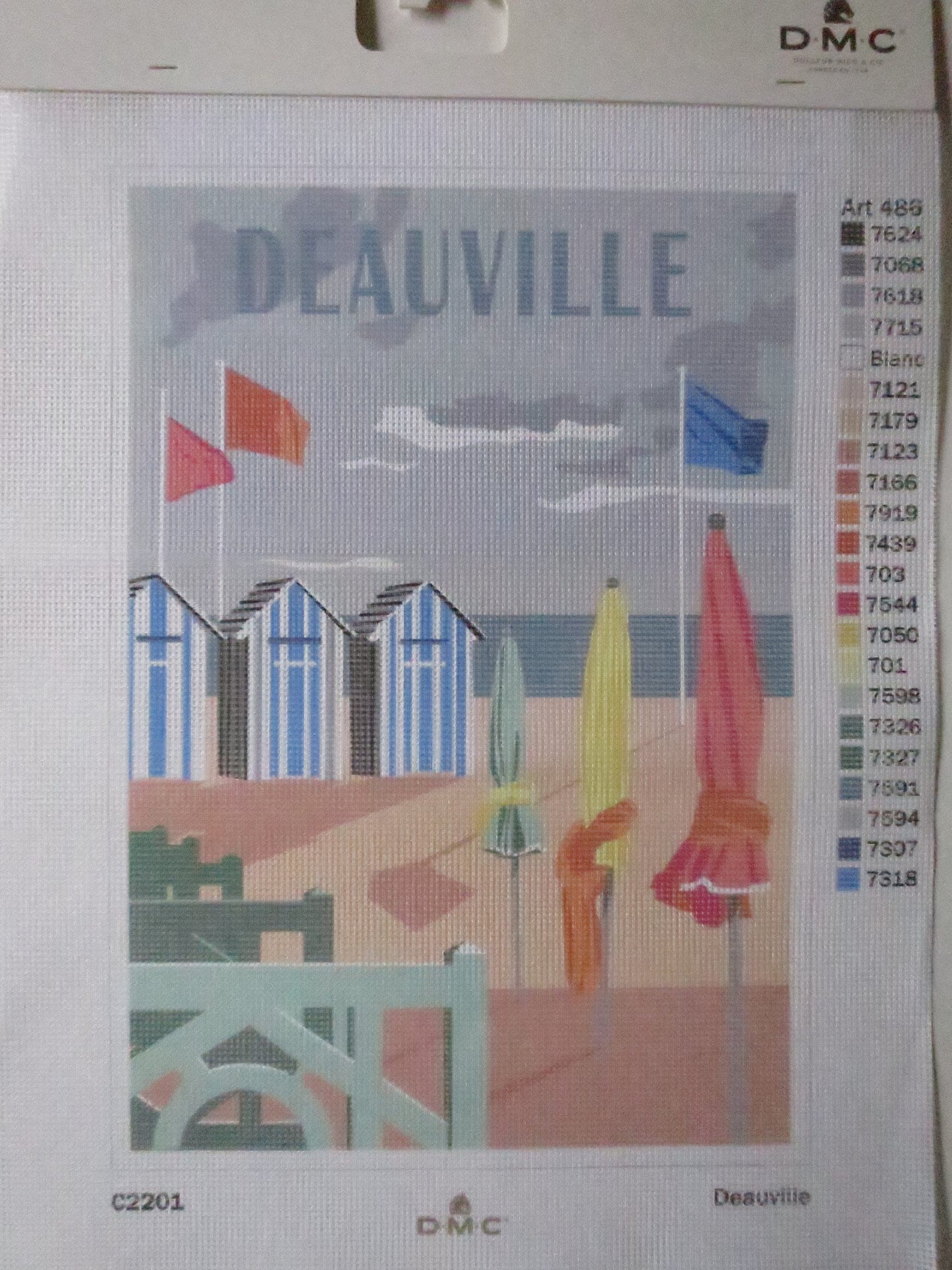 DMC Beauville Vintage Travel Poster Printed Tapestry Canvas