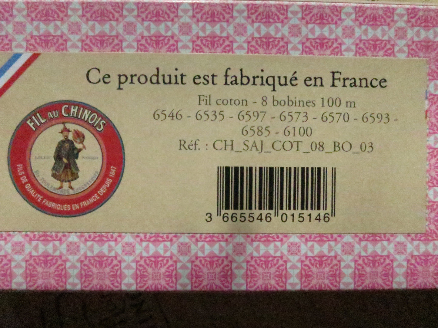 Sajou Fil au Chinois Cotton Thread Boxed Set- Shocking Pinks