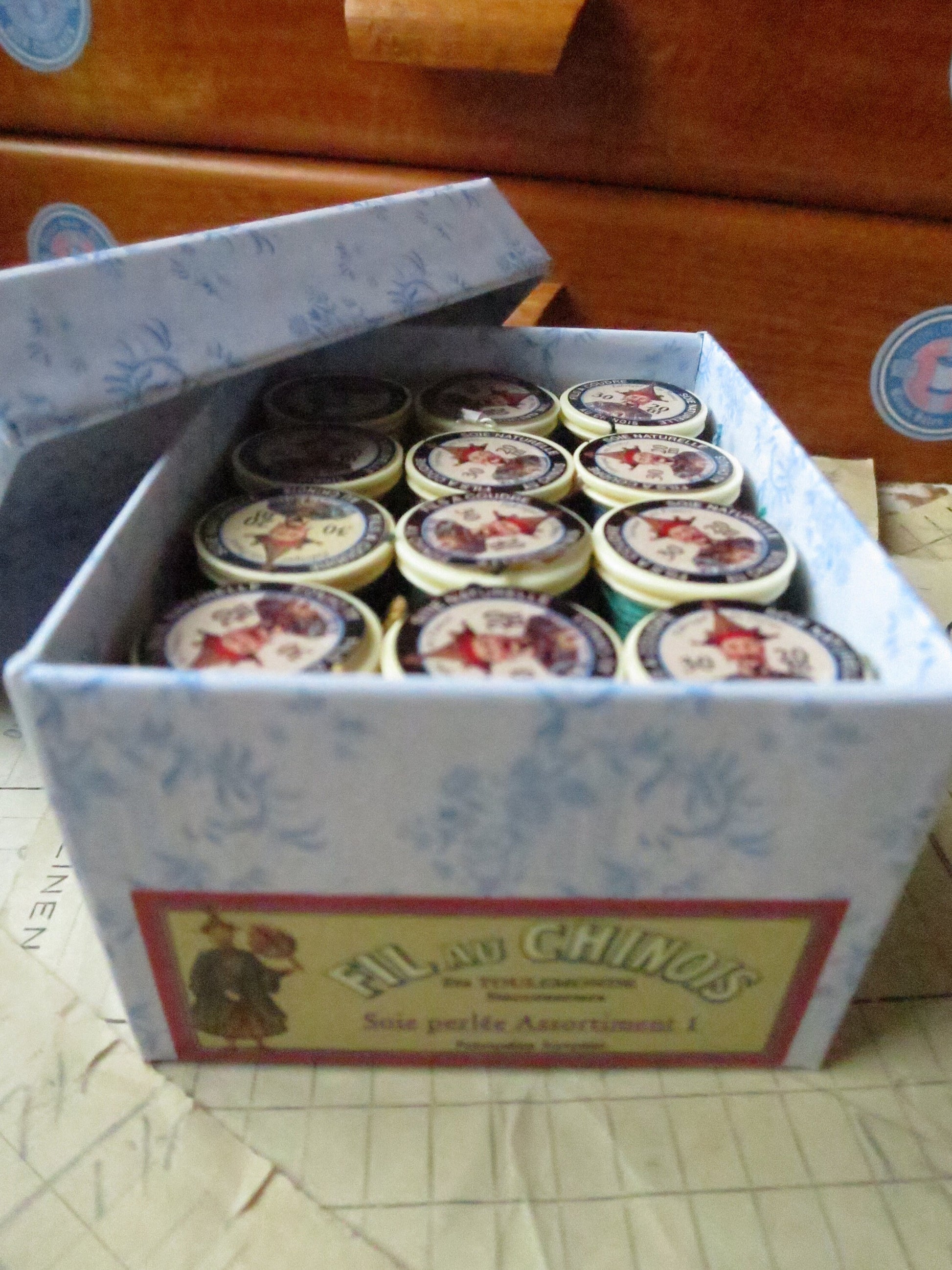 Sajou Boxed Set 12 Fil au Chinois Pure Silk Perlé Thread No.30- Set No.1 Classic Tones