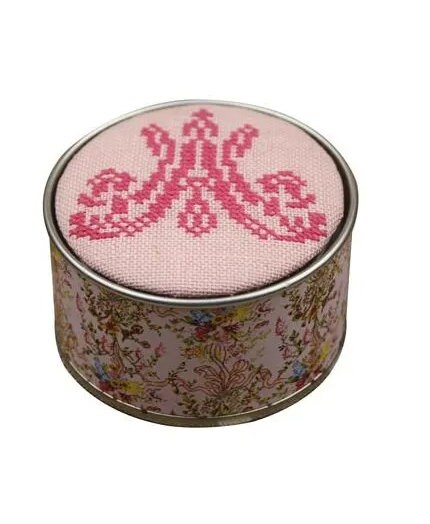 Sajou Museum & Heritage Marie Antoinette Initials Cross Stitch Pot Embroidery Kit