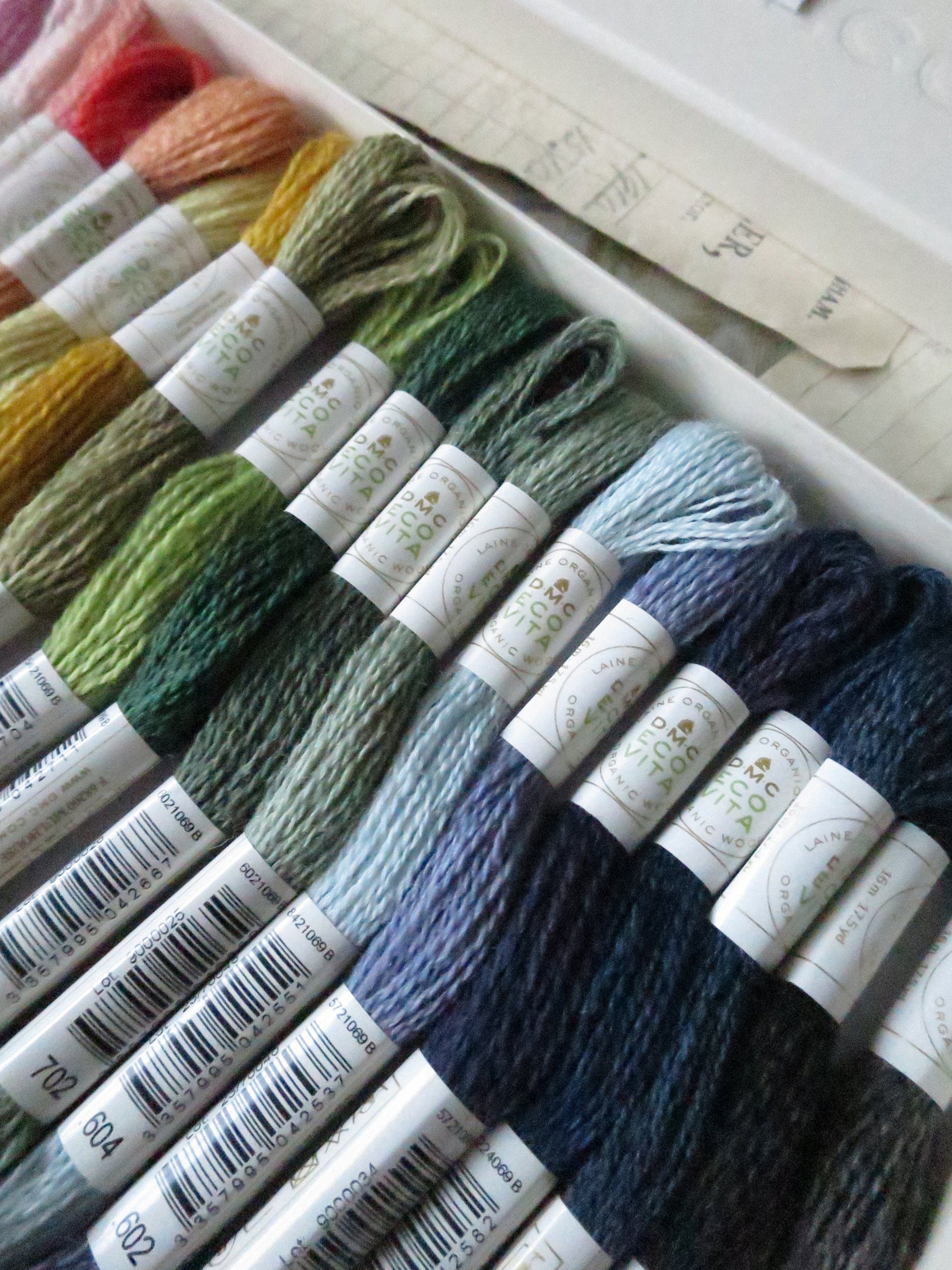 Boxed Set Eco Vita Naturally Dyed Organic Wool Embroidery & Darning Thread