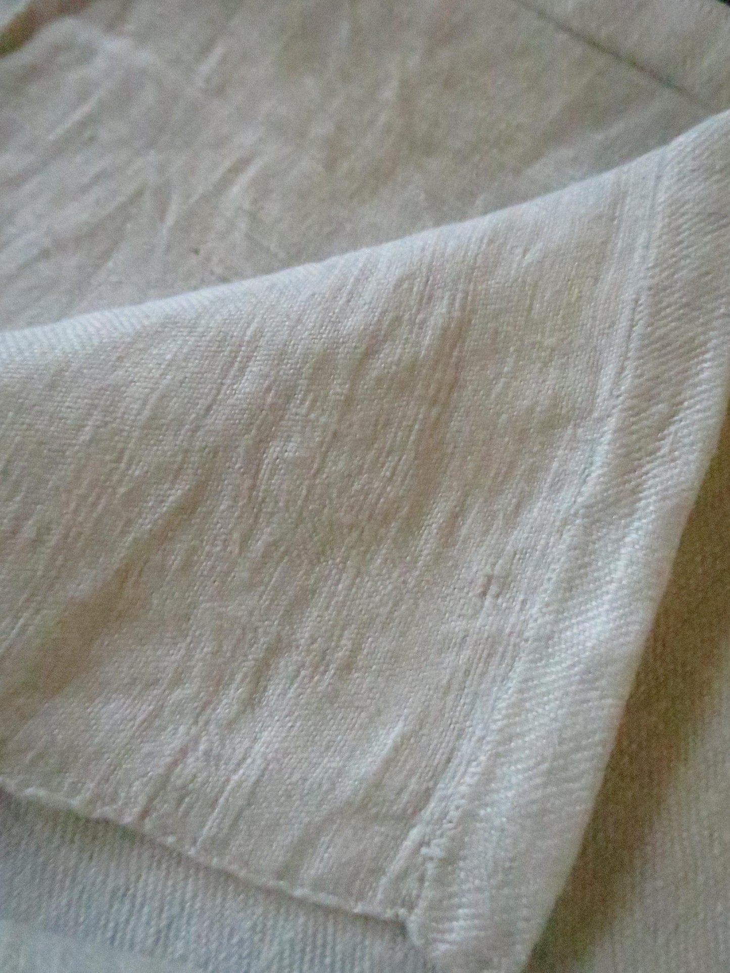 Antique Home Spun Hand Woven & Hand Sewn Linen Sheet- 1806