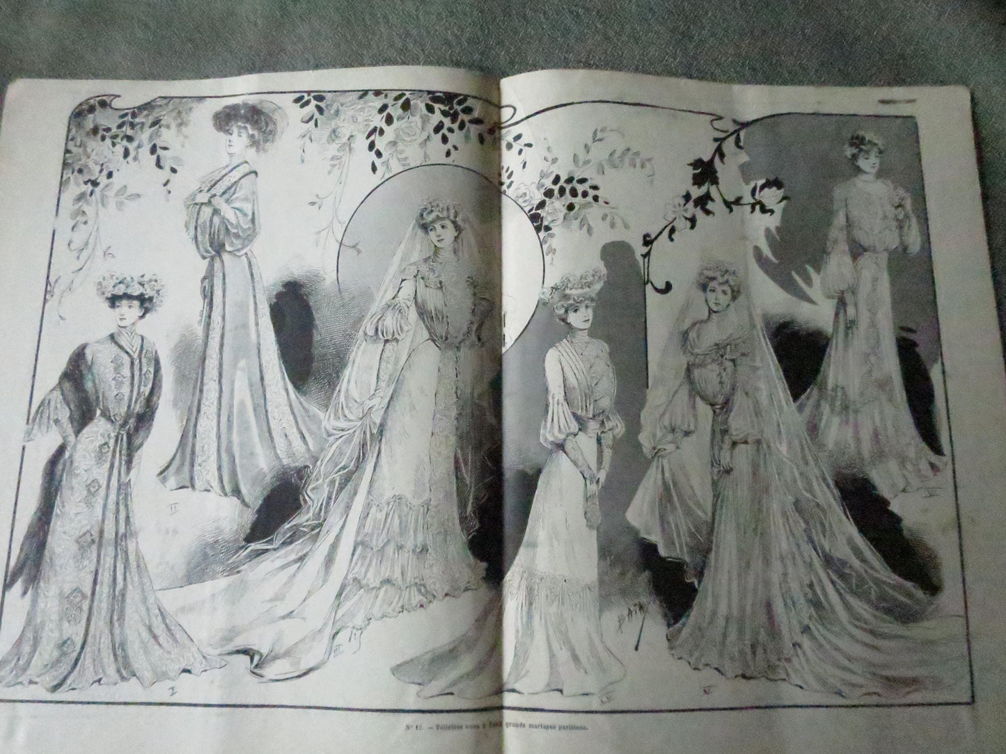 Antique Paris Fashions/ La Nouvelle Mode Magazine- Vol. IX- No. 212- January 25 1902