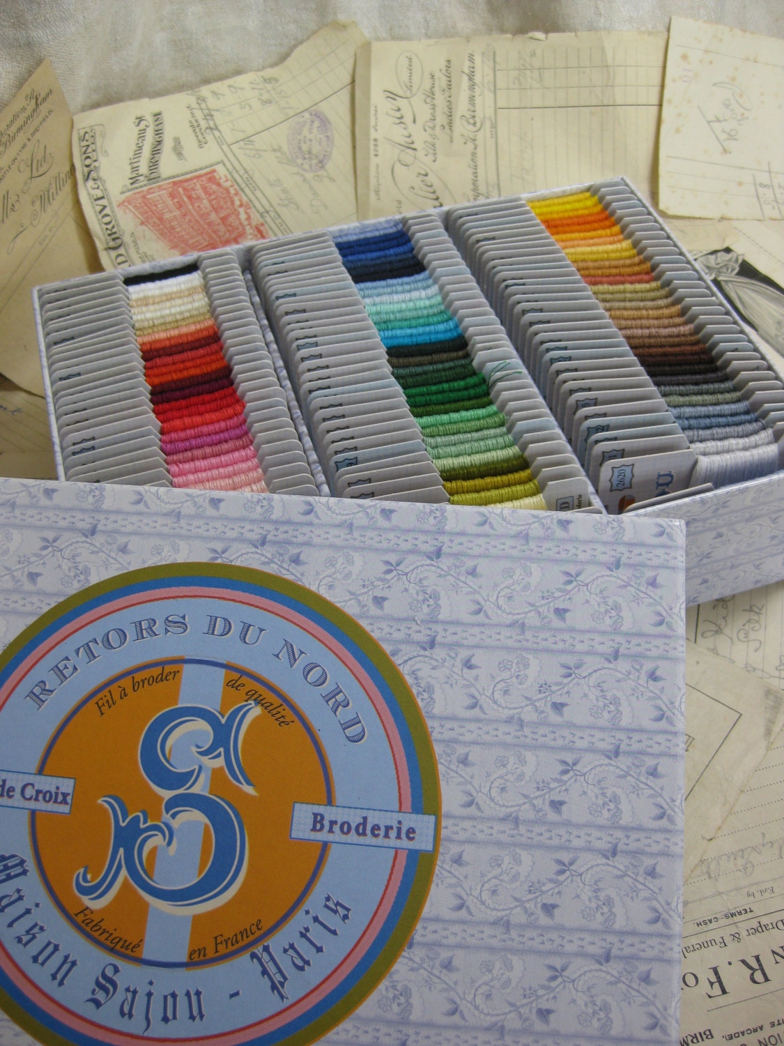 Sajou Retours du Nord Embroidery Thread 100% Cotton- Full Set of 96 Colours