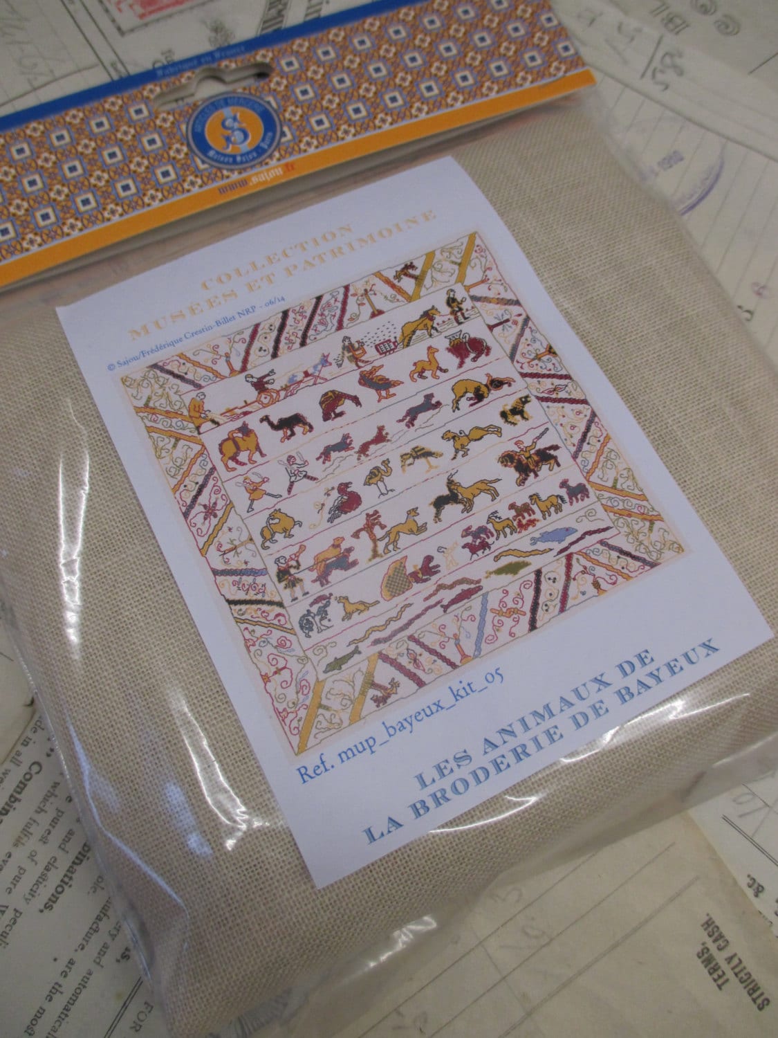 Sajou Museum & Heritage Bayeux Tapestry Embroidery Kit- Bayeux Animals