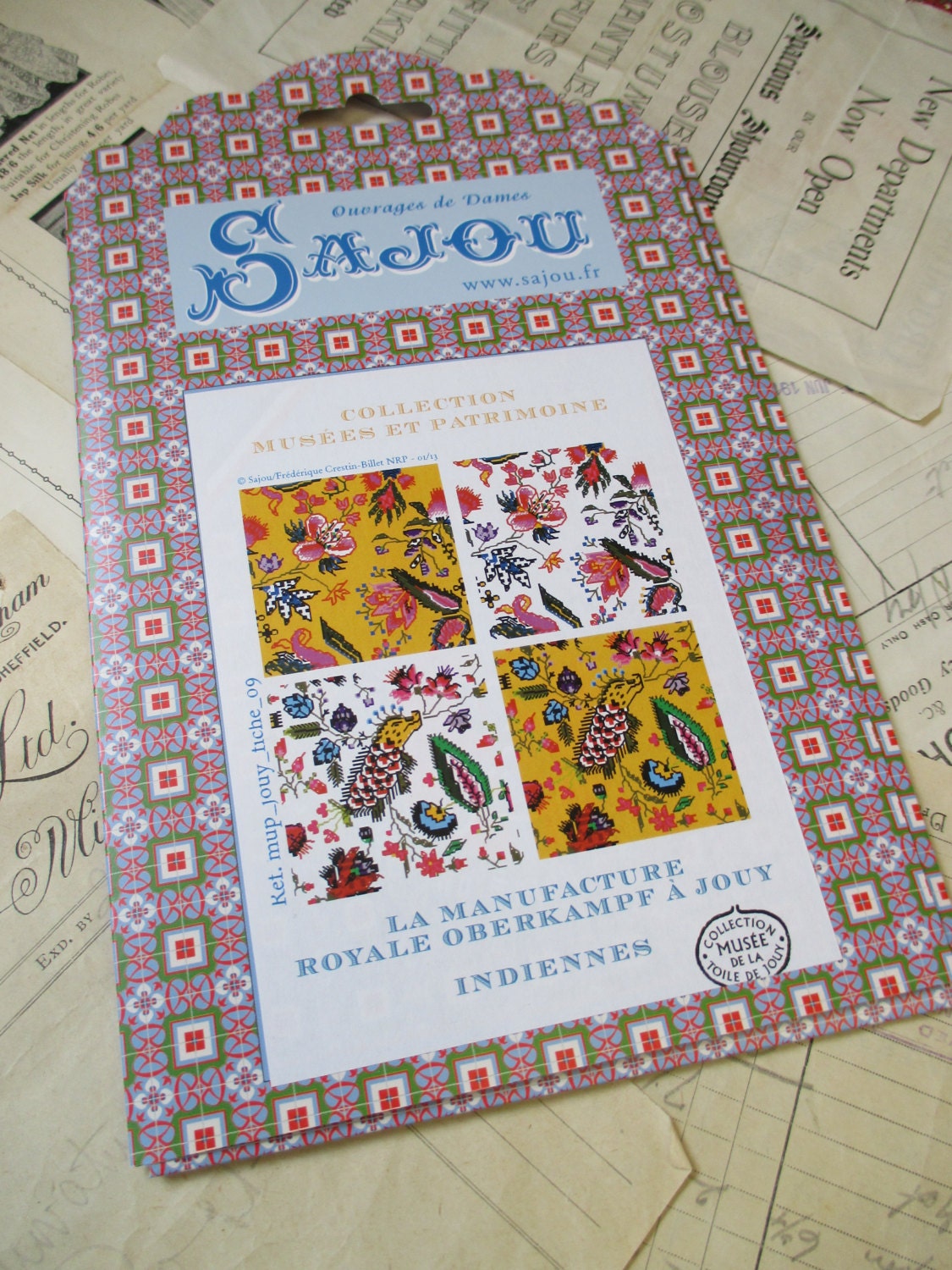 Sajou Museum & Heritage Toile du Jouy Embroidery Chart- Les Indiennes