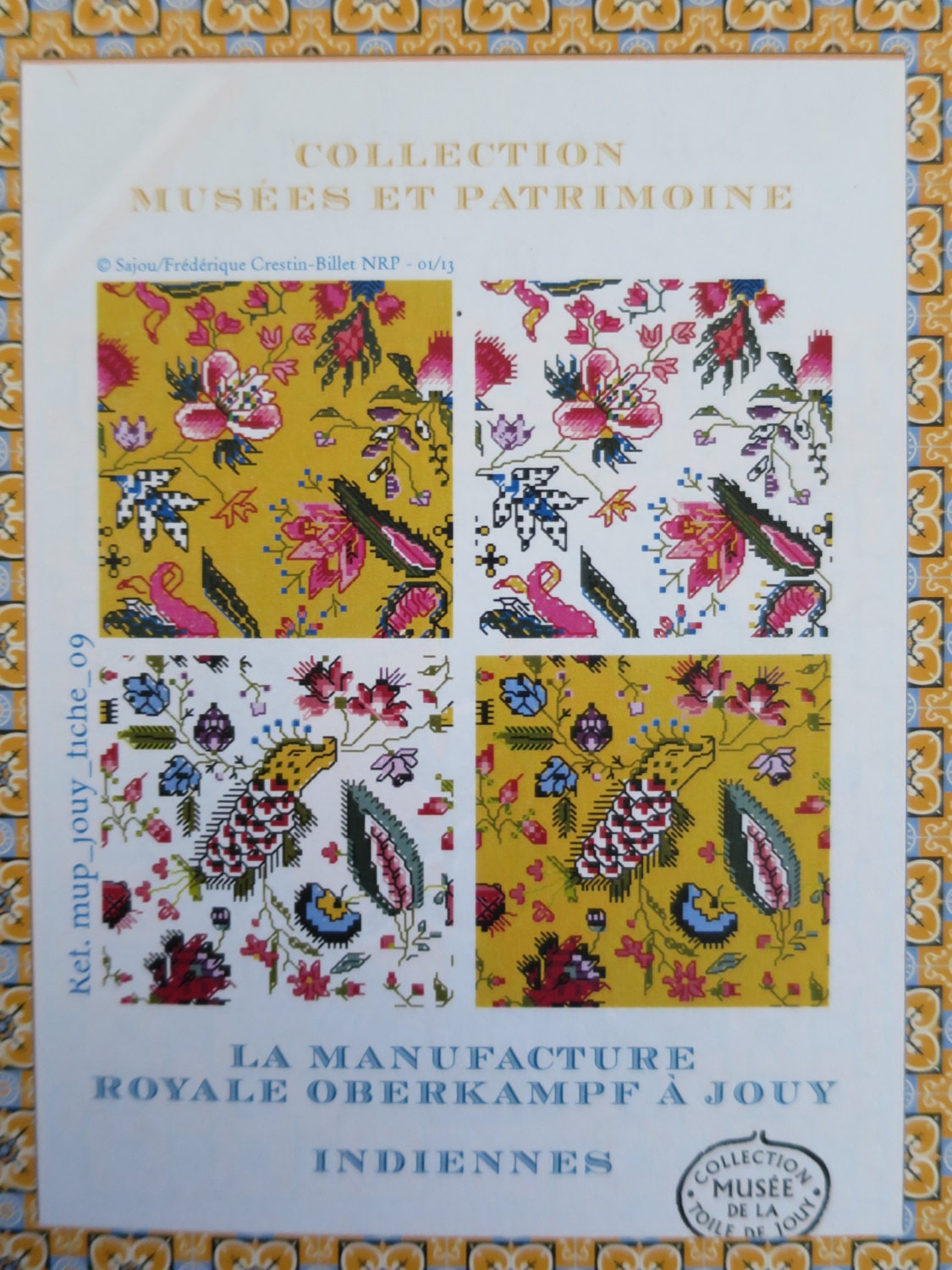 Sajou Museum & Heritage Toile du Jouy Embroidery Chart- Les Indiennes