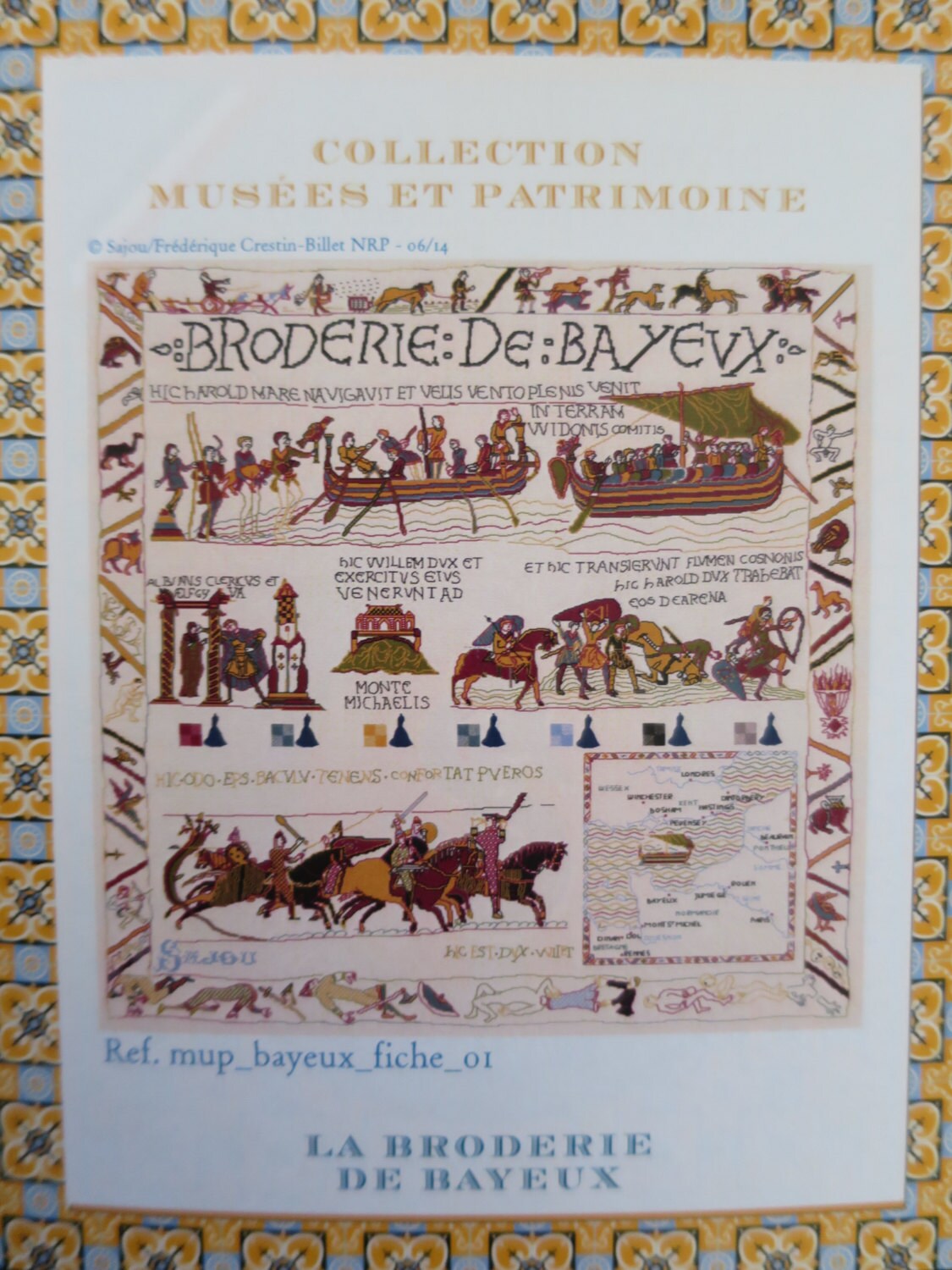 Sajou Museum & Heritage Large Cross Stitch Embroidery Chart- The Bayeux Tapestry