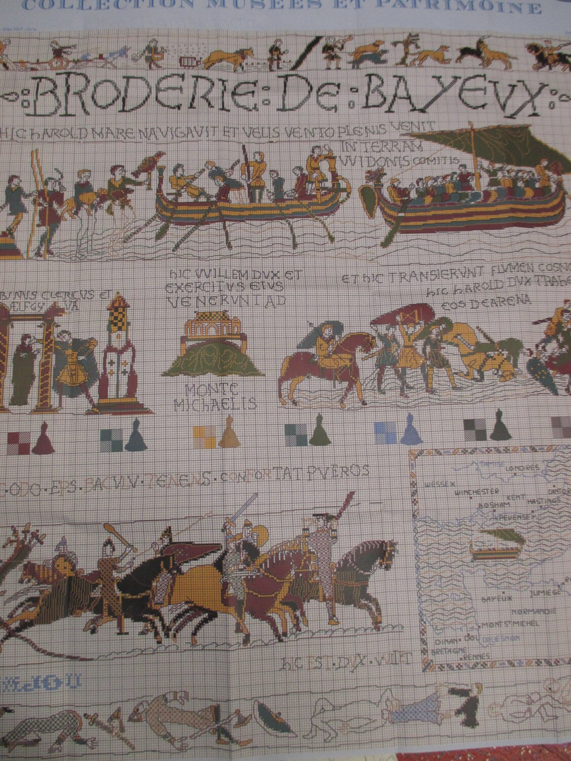 Sajou Museum & Heritage Large Cross Stitch Embroidery Chart- The Bayeux Tapestry