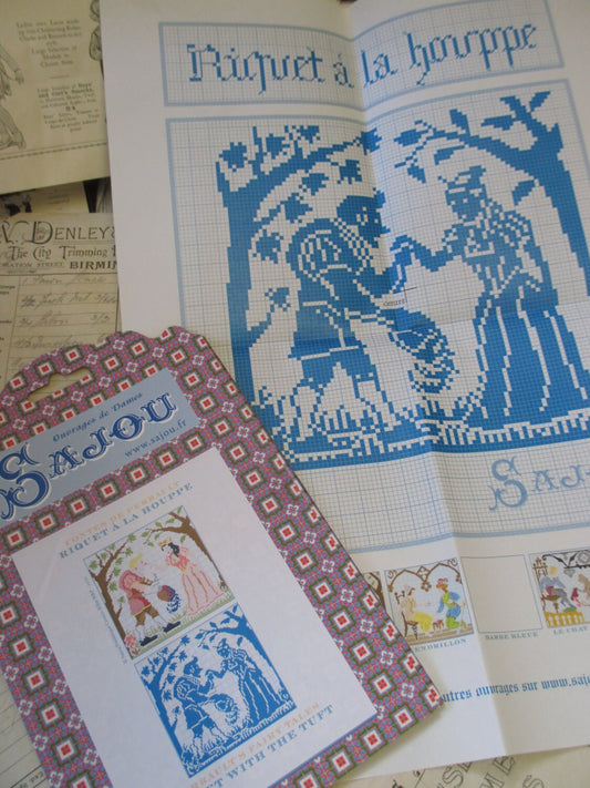 Sajou Perrault Fairy Tales Embroidery Chart- Riquet with the Tuft