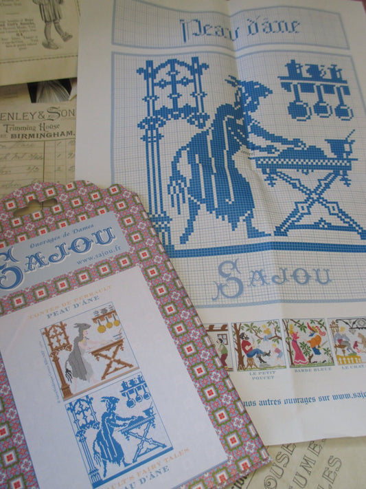 Sajou Perrault Fairy Tales Embroidery Chart- Donkey Skin