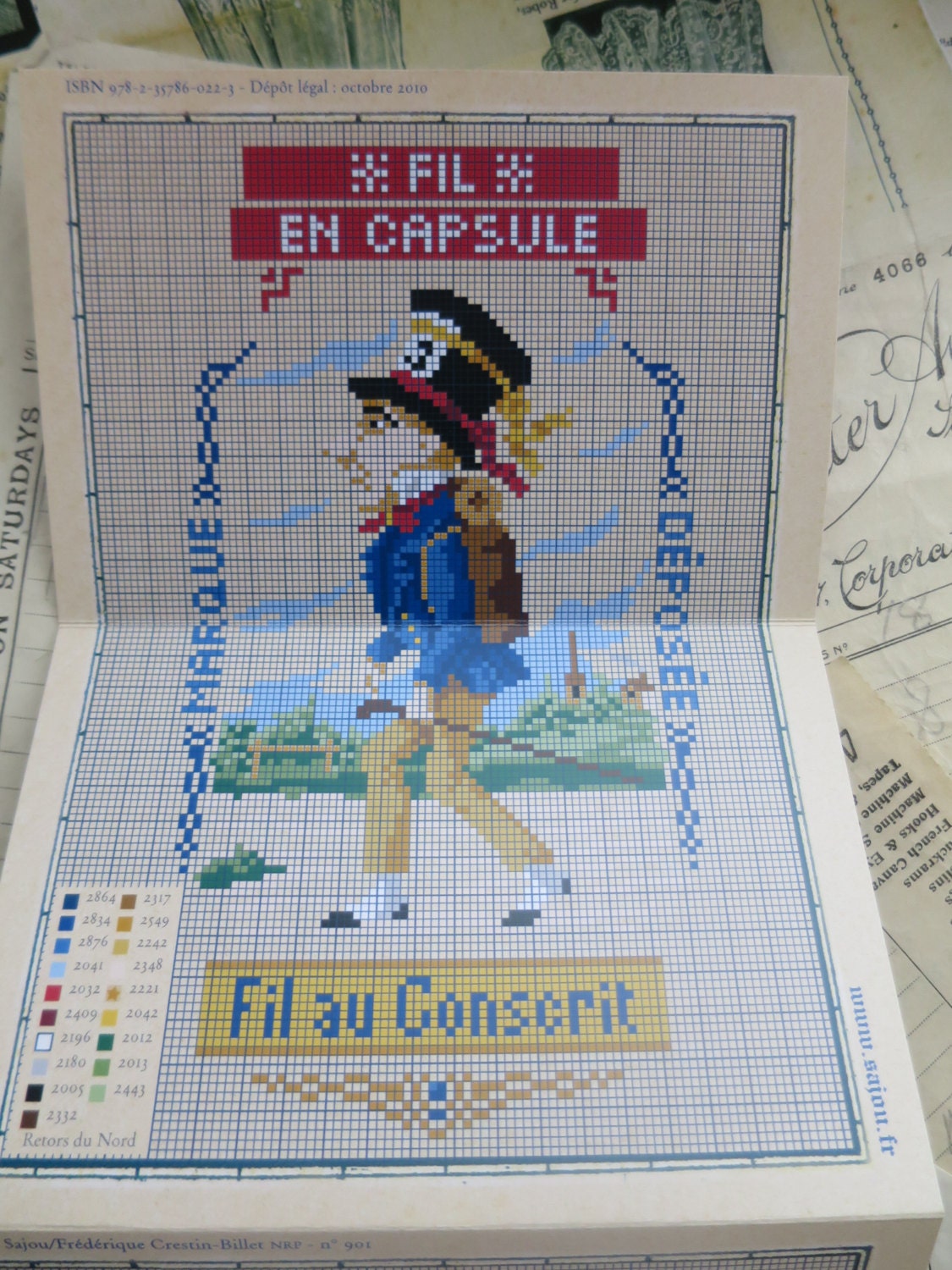 Sajou Red Cross Stitch Album 901- Vintage Sajou Advertisements